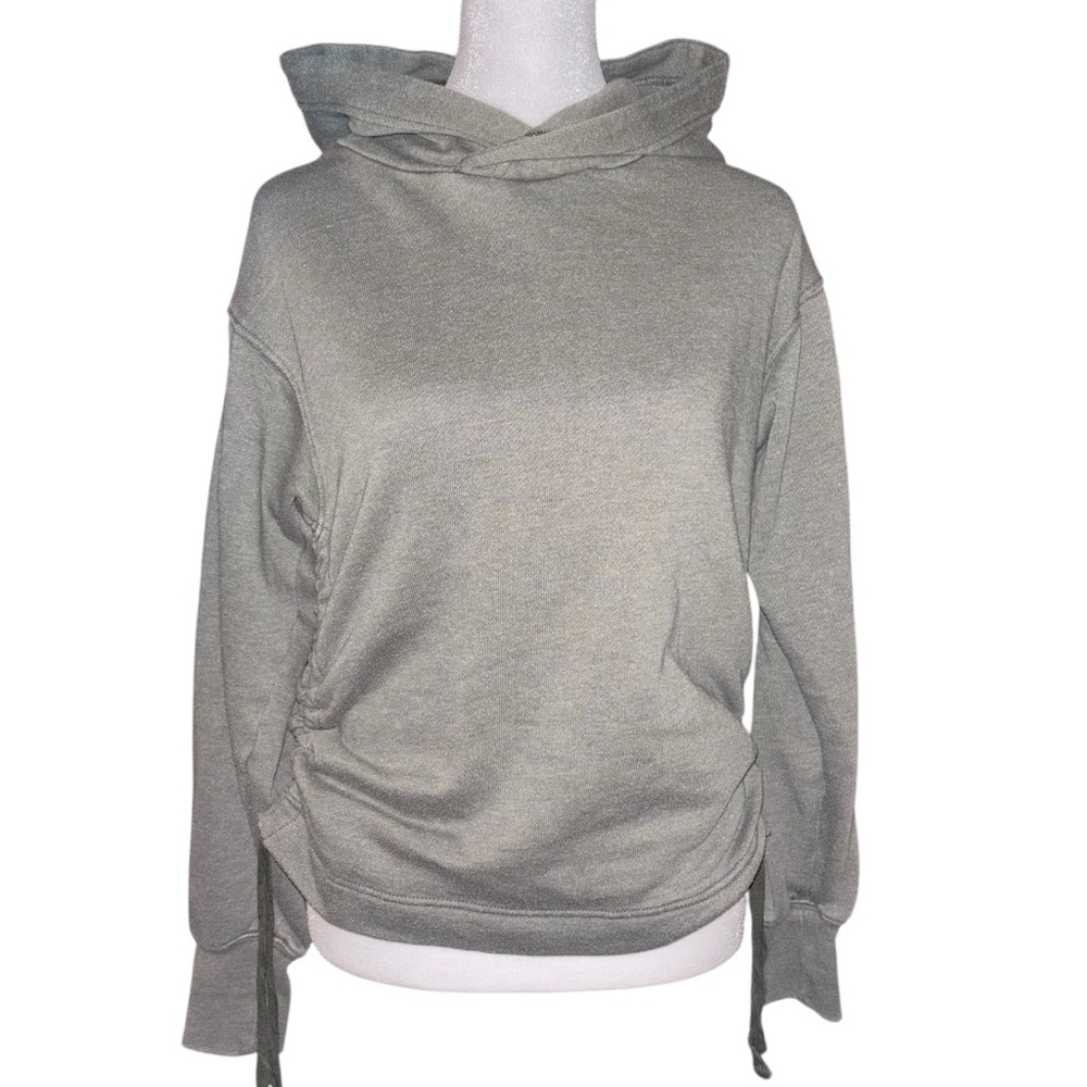 Aerie Green hoodie with scrunched sides